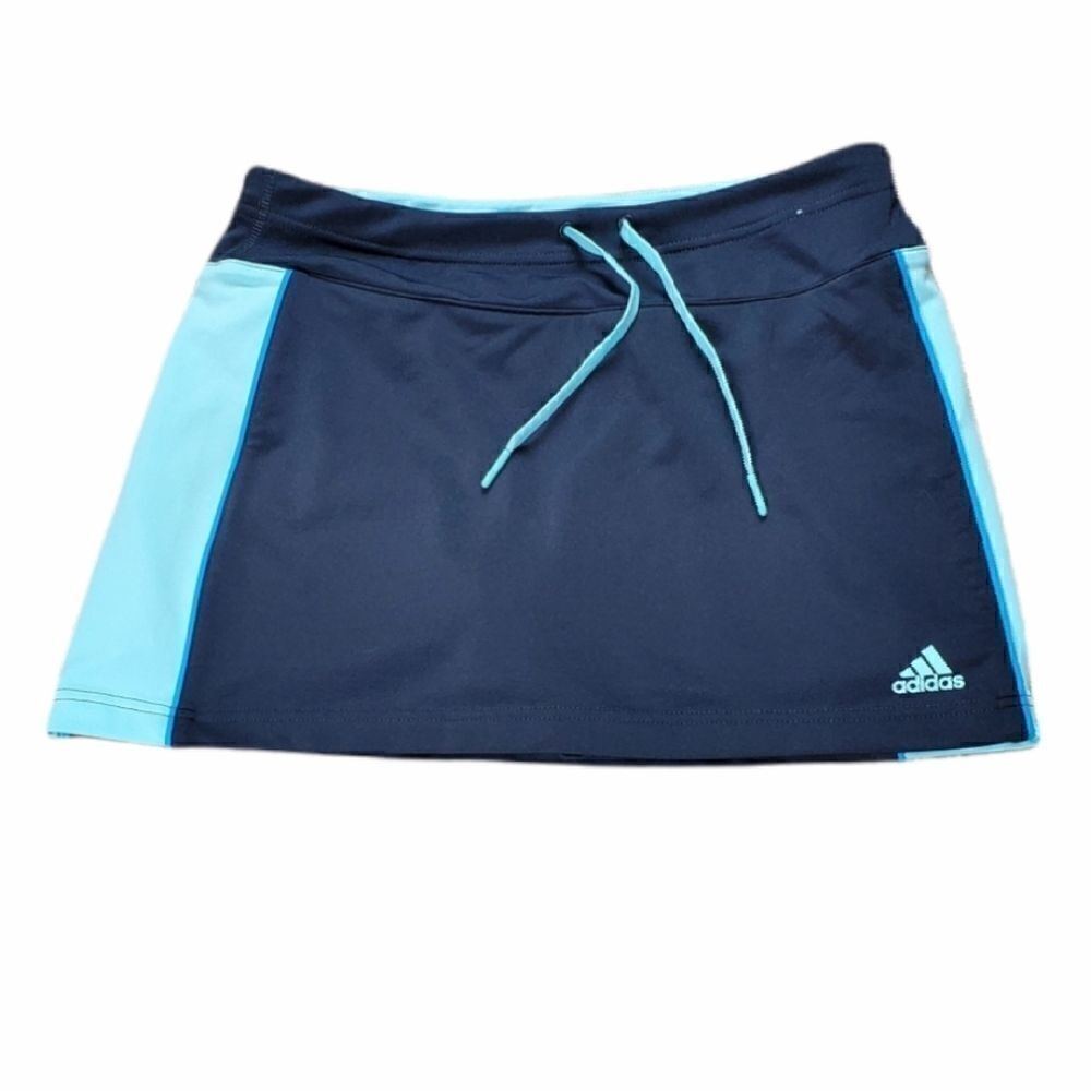 Adidas Charcoal Gray & Teal Tennis Skort